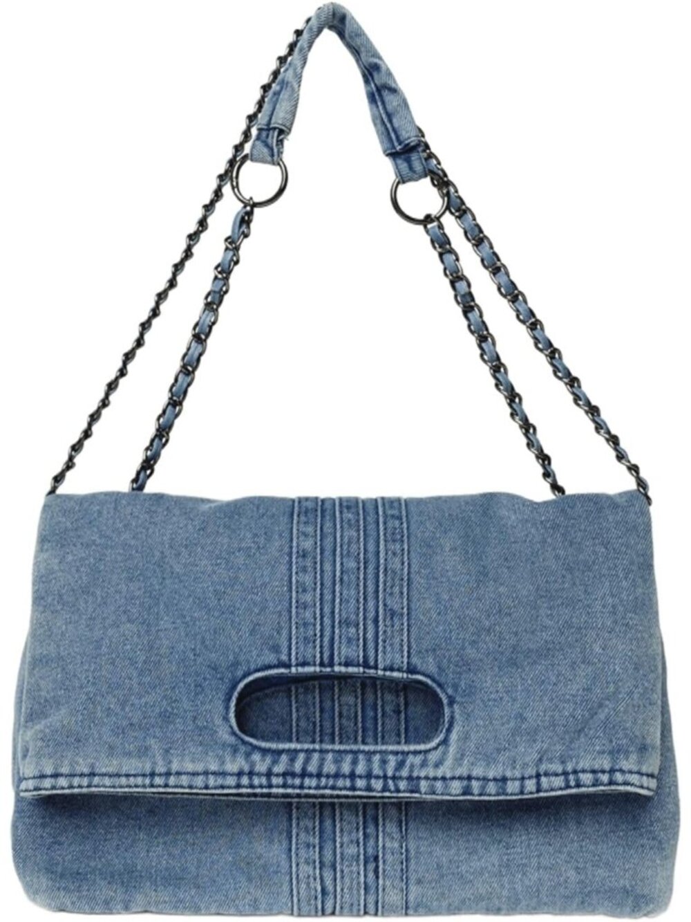 Denim Purses For Women Blue Jean Purse Crossbody Bags Retro Shoulder Bag With Ad